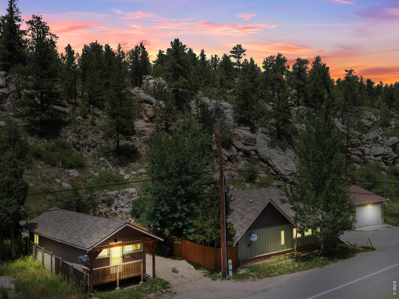 Rare Commercial Destination zoning allows for STR use of both cottages