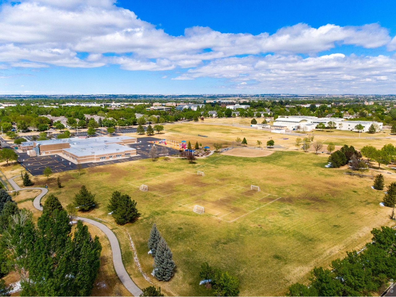 Soccer Fields and more trails - Traut Elementary. 