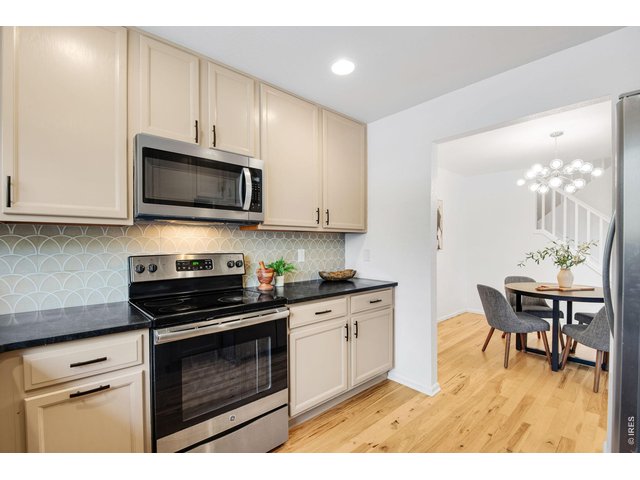 Property Photo 11 Remodeled Kitchen - loaded with great countertop space and freshly painted cabinetry. NEWER Granite Countertops and full backsplash. 