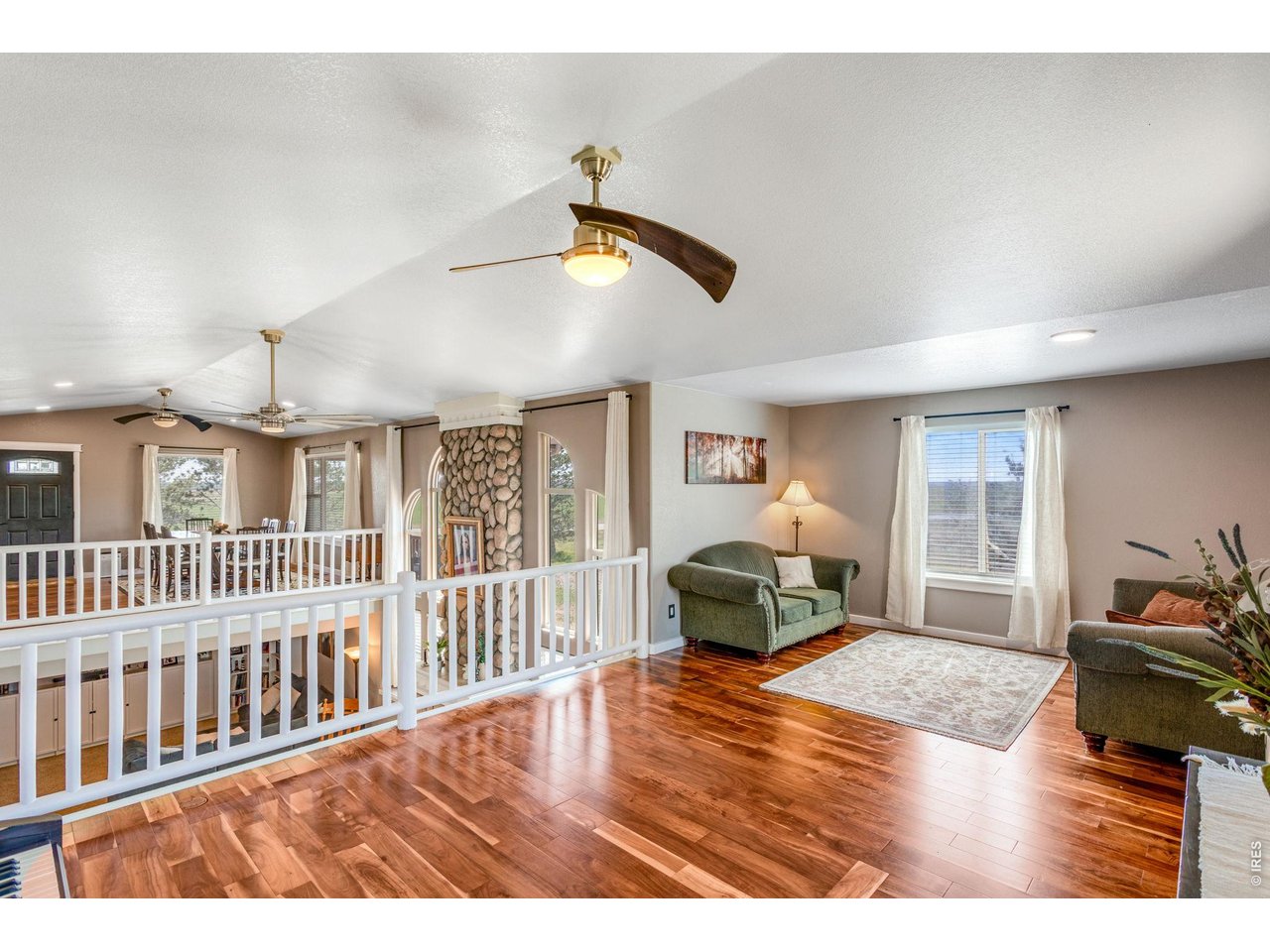 Living room with west facing window.