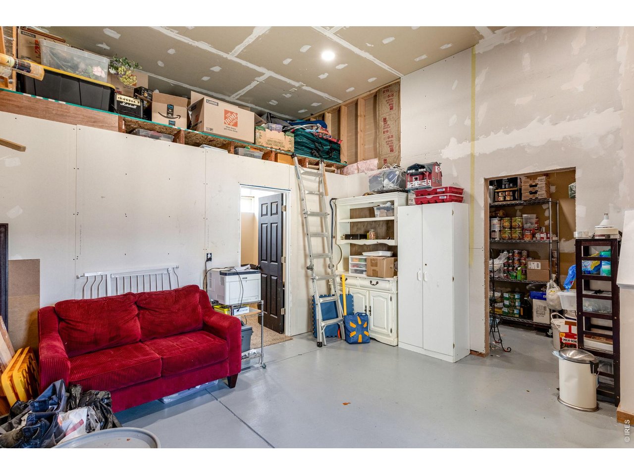Flex space in garage area.
