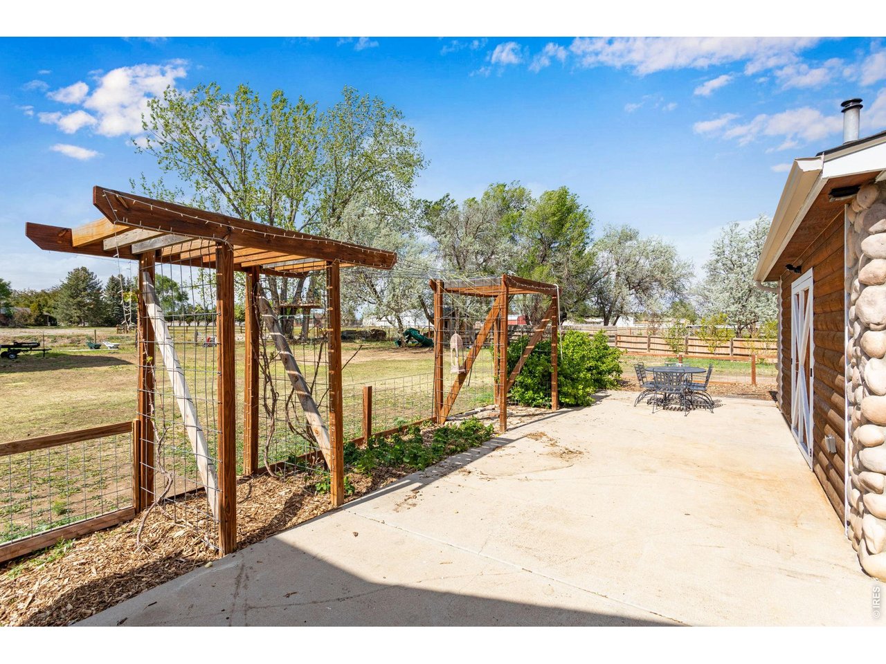 Trellises add a nice touch