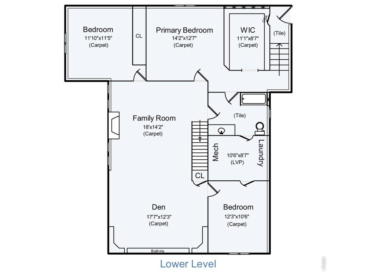 Lower Level Floor Plan