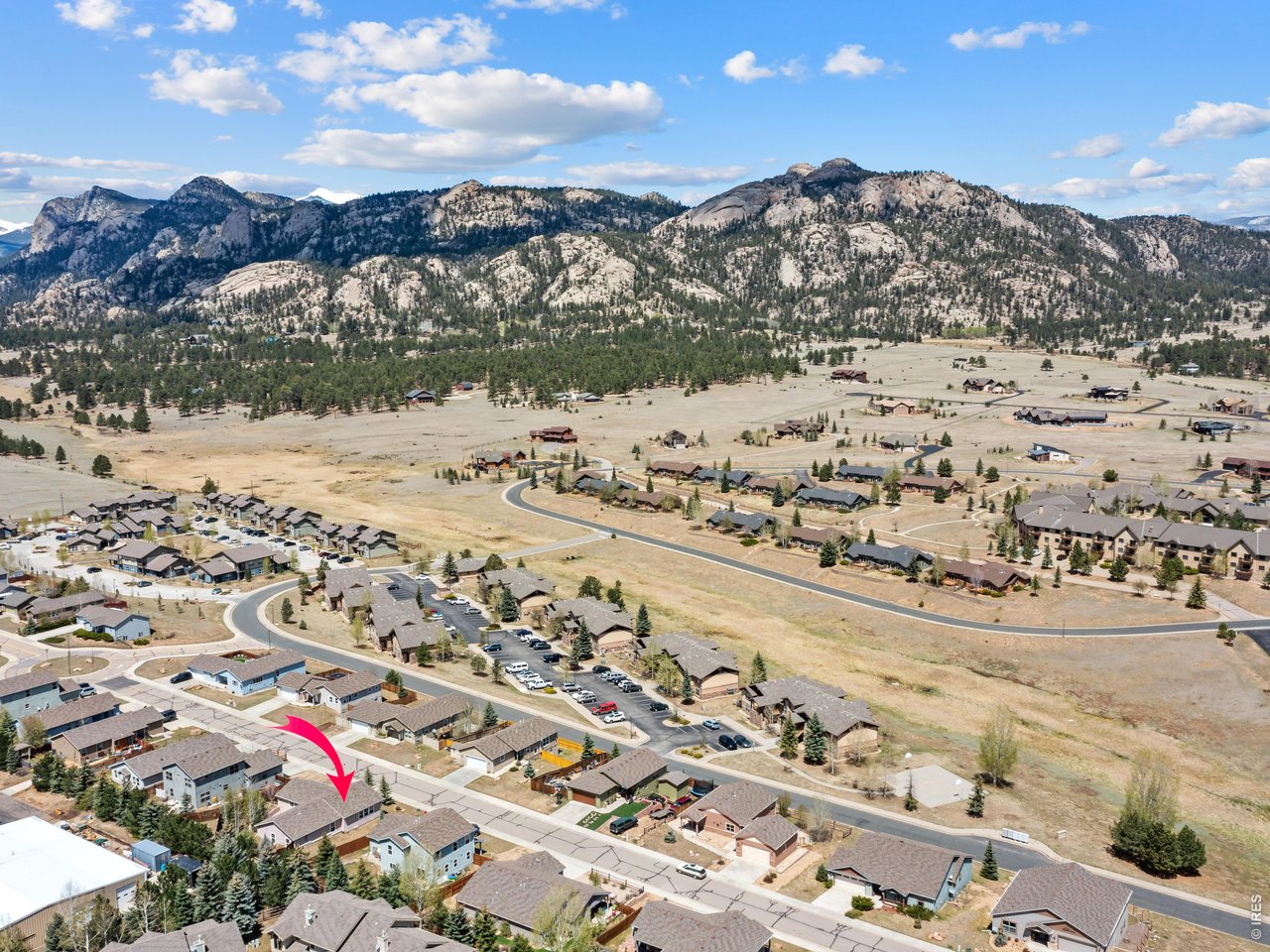 Northern drone shot to the Mummy Range