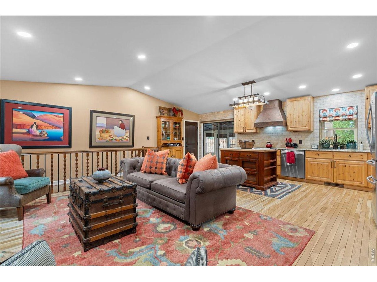 Vaulted ceilings in the main living space! 
