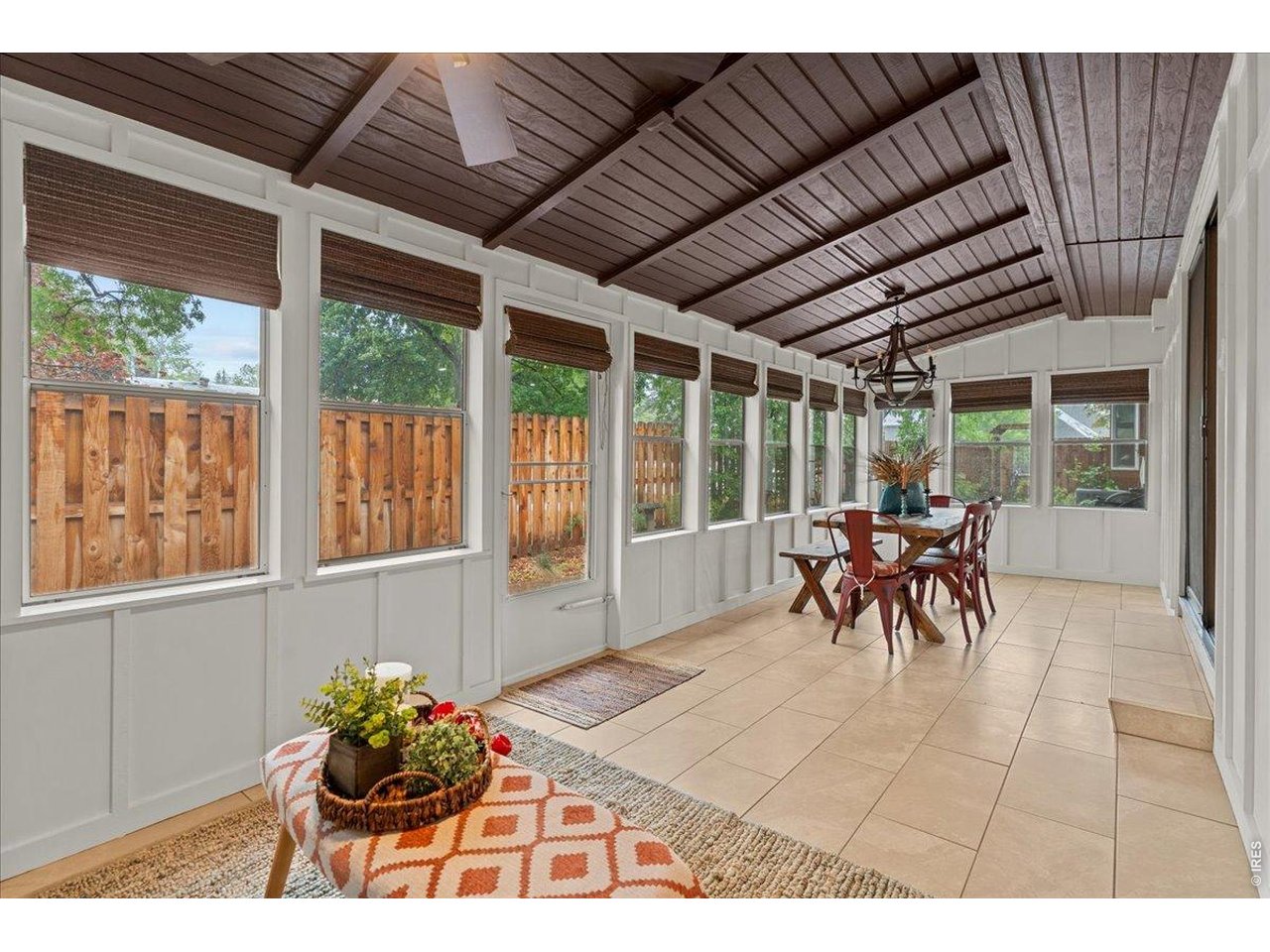 Large space that can double as a second dining area. 