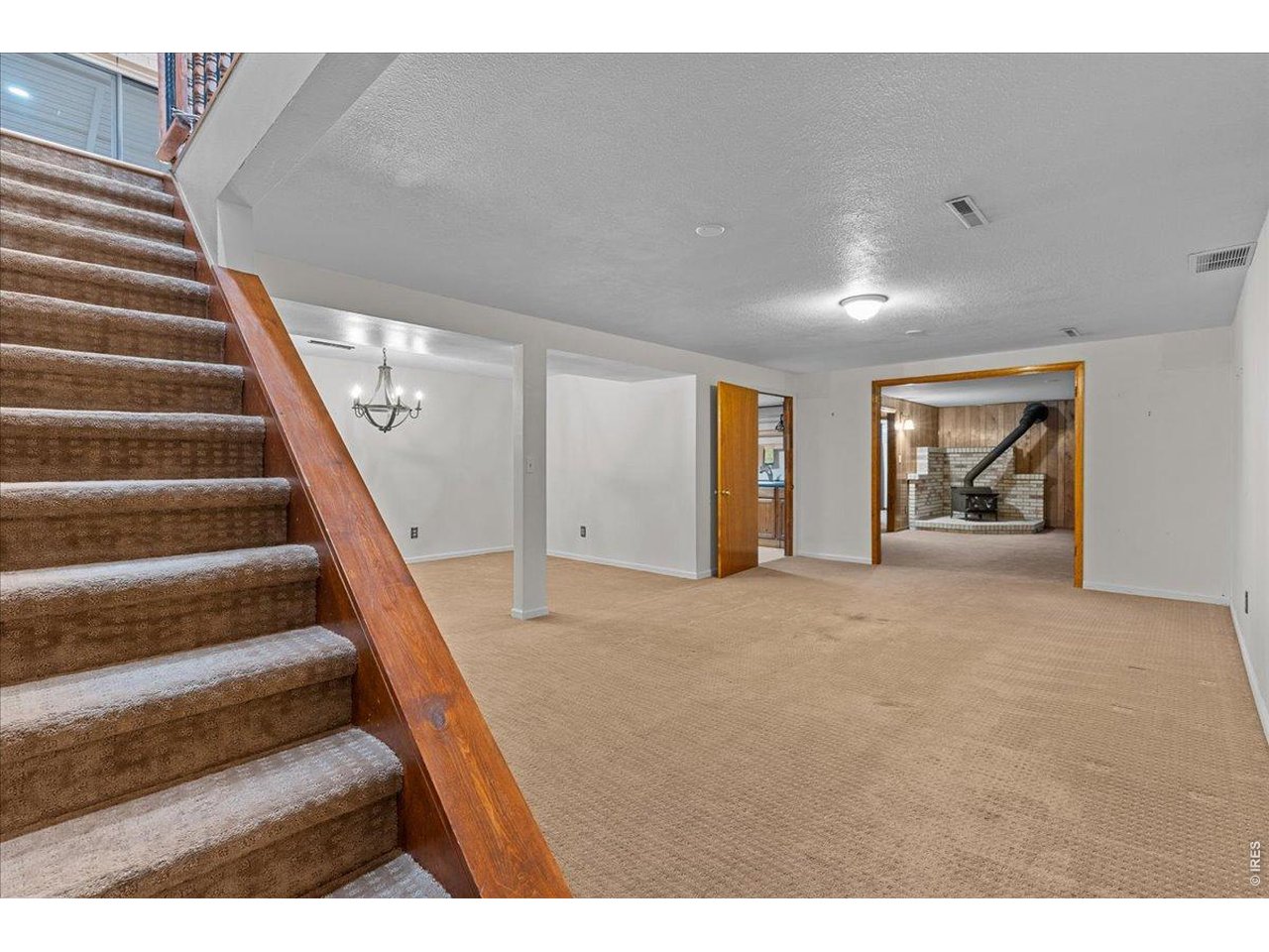 Large finished basement, access from the main level living room.