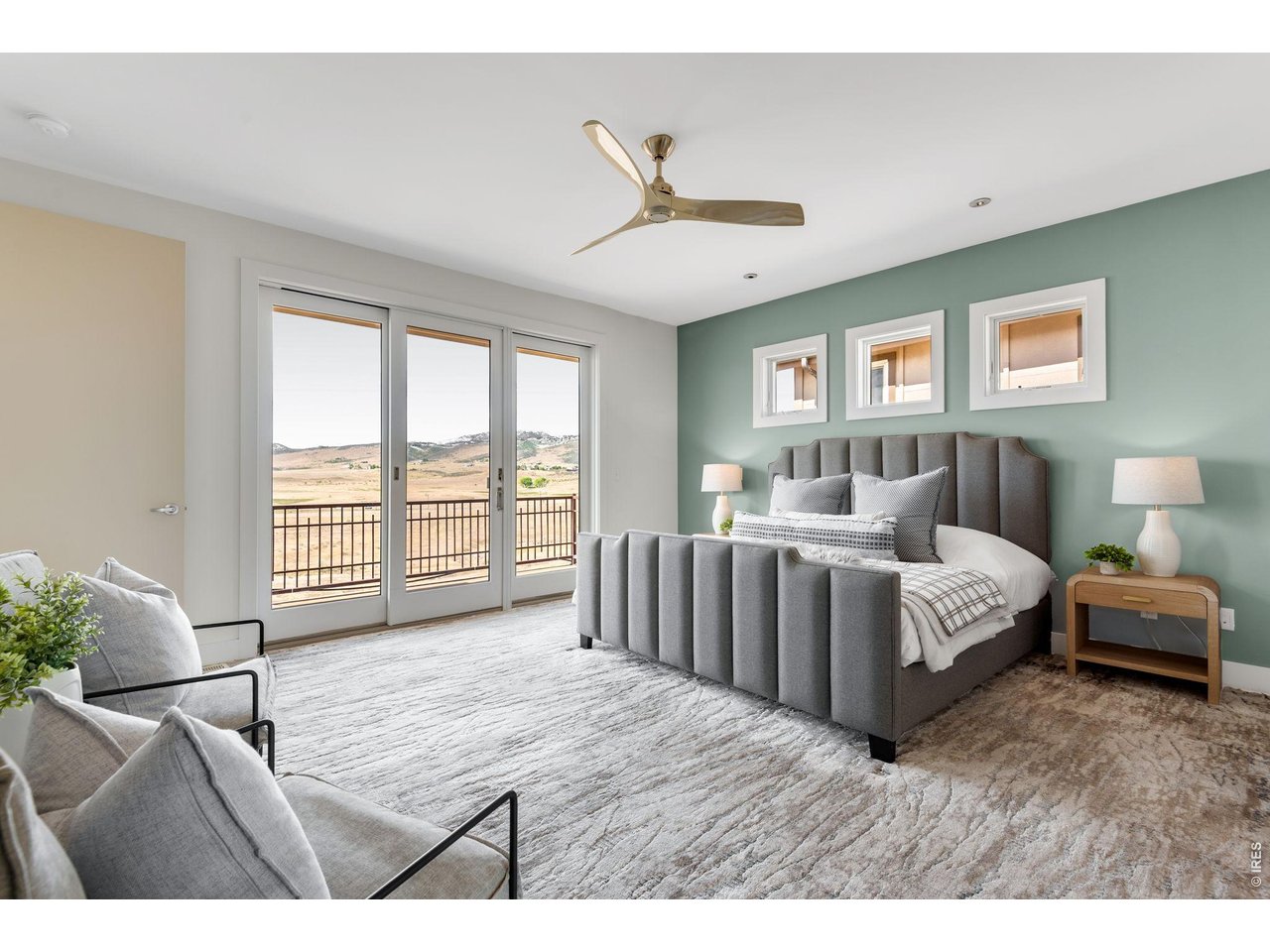 The Primary Suite! Have your own private 3 lite slider - 