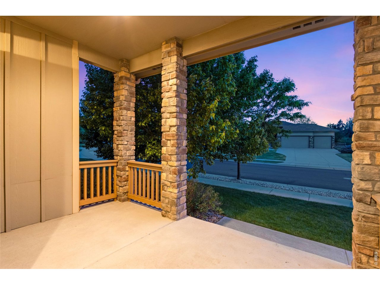 Covered front patio