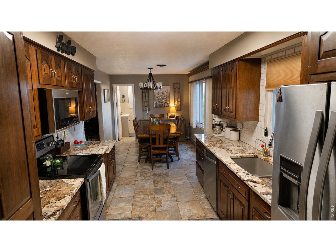 Kitchen with granite
