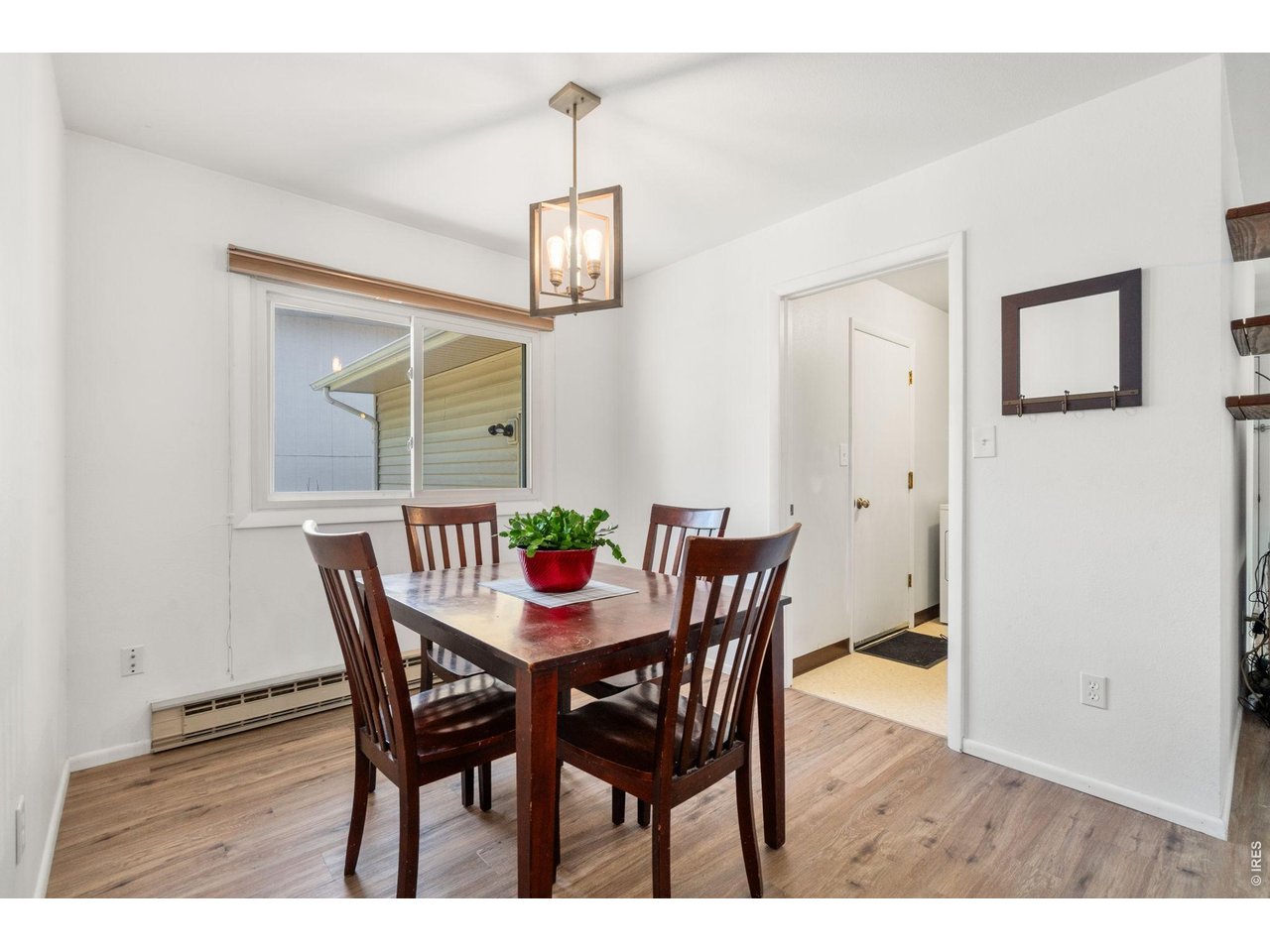 Dining Room with doorway to Laundry Room and the Entrance to the Garage