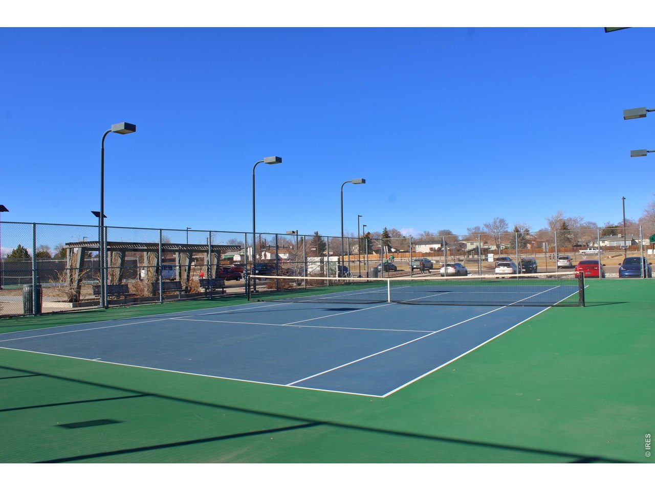 Tennis and pickleball courts at the rec center.