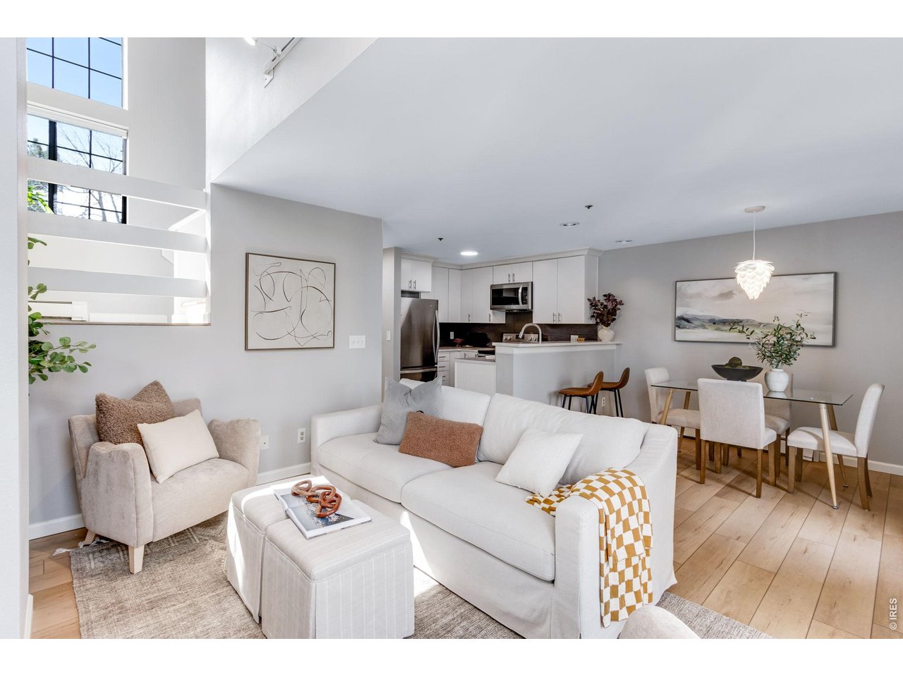 Remodeled contemporary feel, with Soaring/Vaulted ceilings and large picture windows that create a luminous interior. 2 Bedroom/2 Bath, Stunning all new luxury vinyl plank flooring.