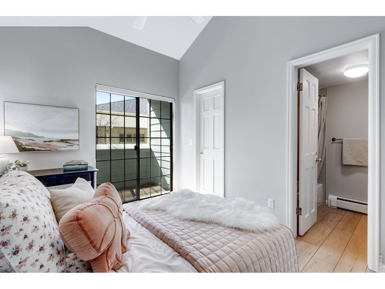 Main level Bedroom ensuite - opens to a balcony - newer slider door on order to be installed prior to closing.