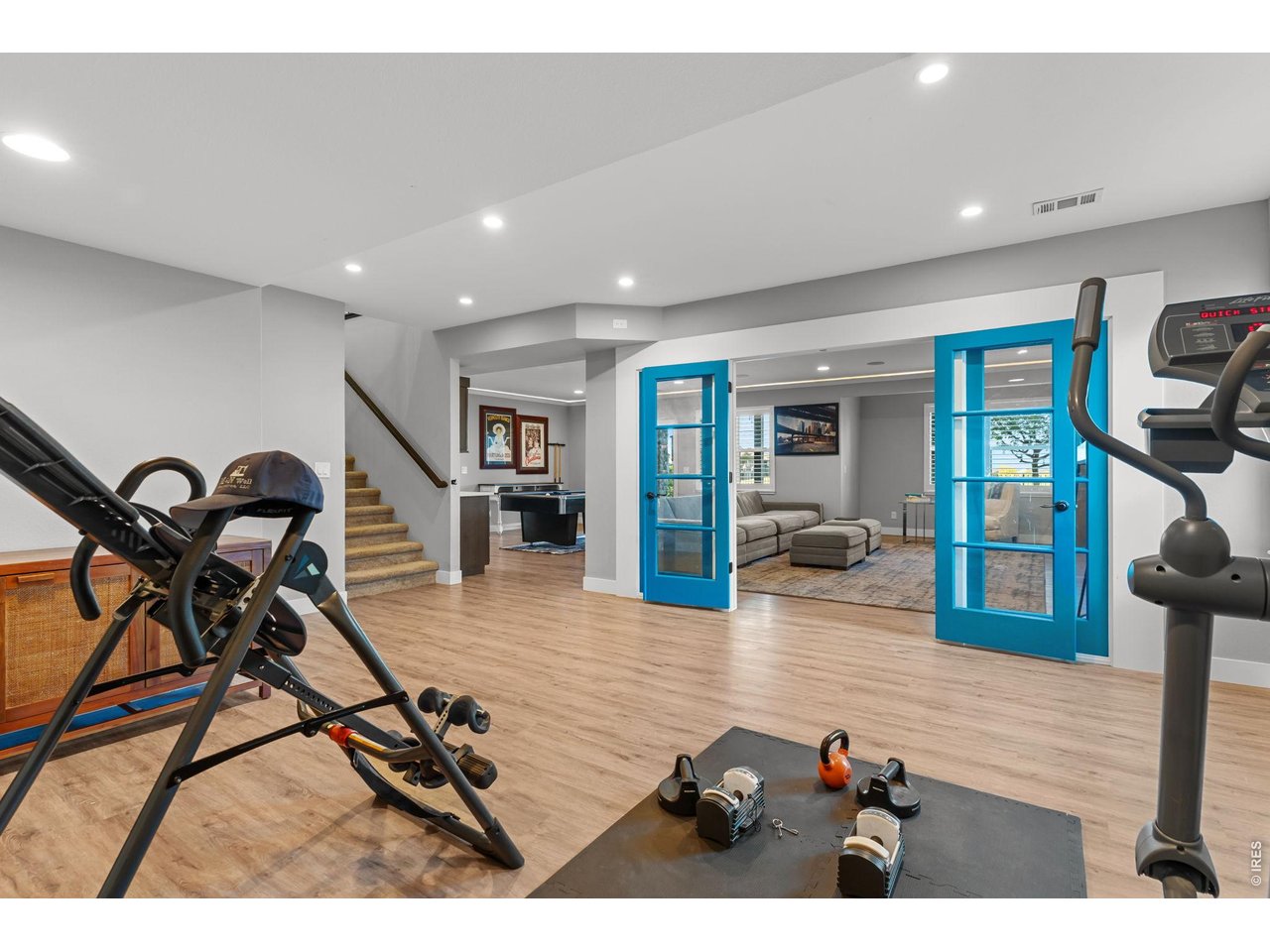 Excersie room in basement