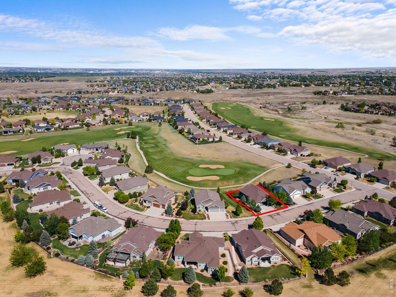 Aerial view to the East