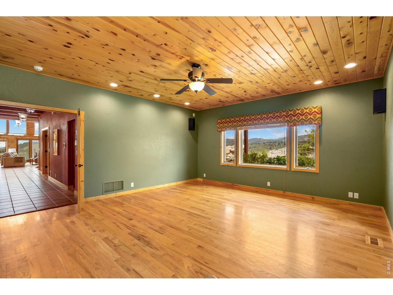 So many ways to enjoy this living/famly room area! 