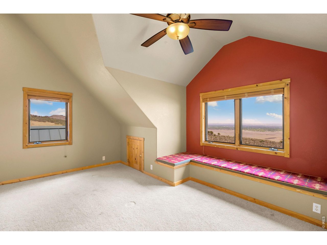 Second bedroom on second floor with window bench & more views! 