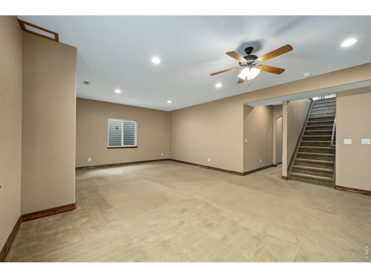 Huge Family Room in Basement
