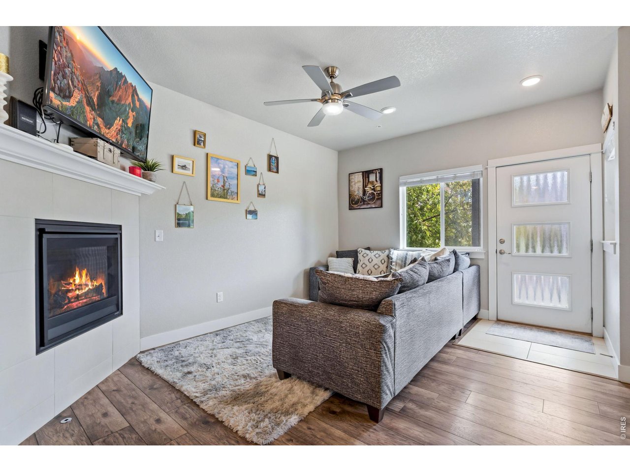Gas Fireplace and Great Natural Light