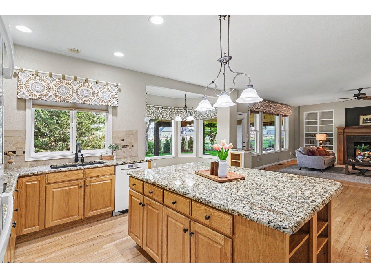 kitchen and great room 