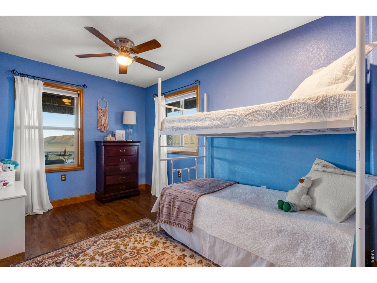 Bed 3 of 4 is located in the lower level. 