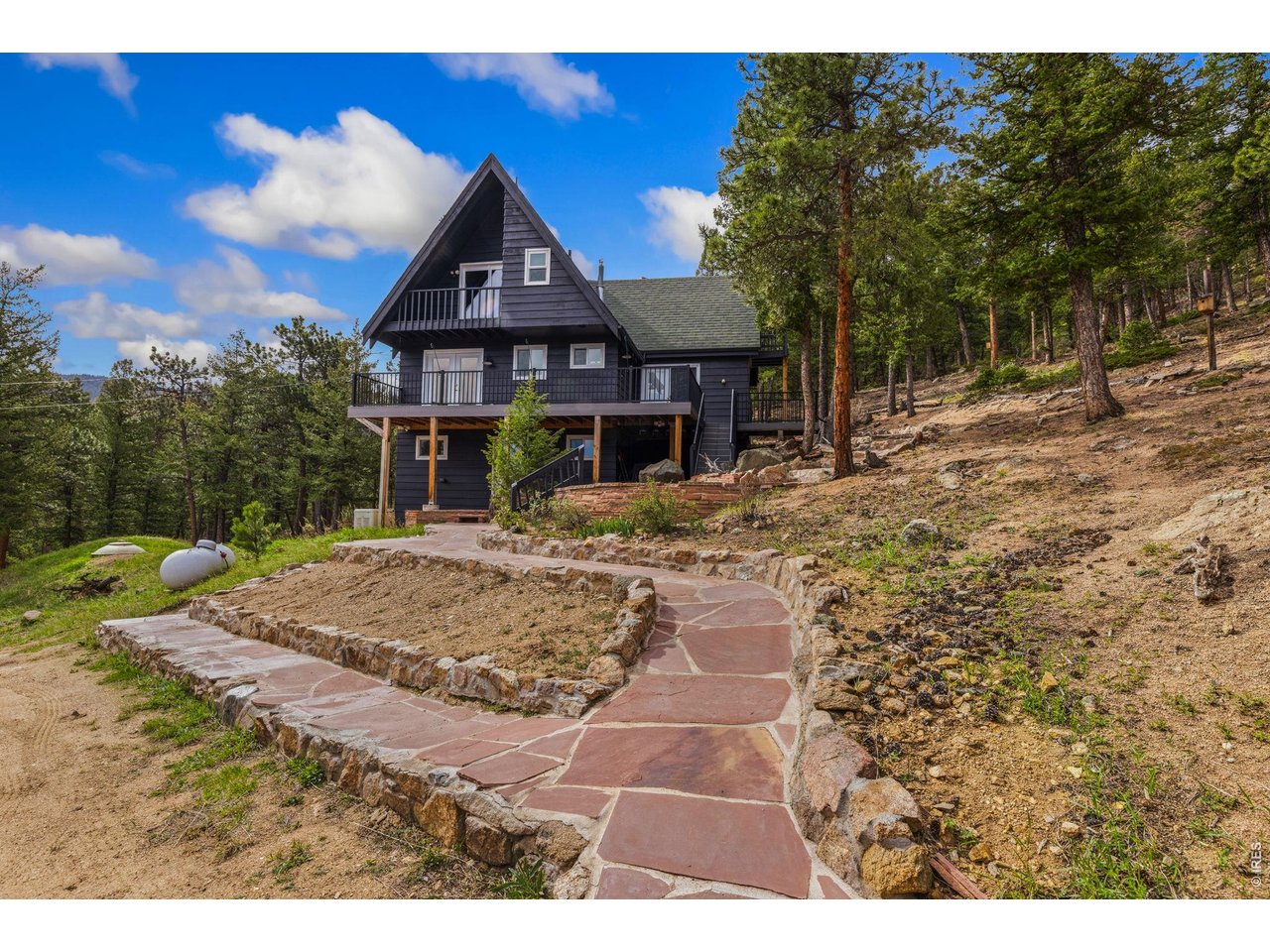 Beautiful flagstone walk-way