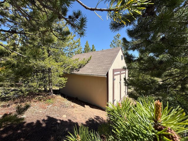 Property Photo 45 XL Tuff Shed- large enough for UTV and extra camping spot at west side of property.