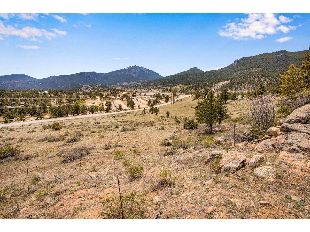 Rock outcroppings and mountain views.