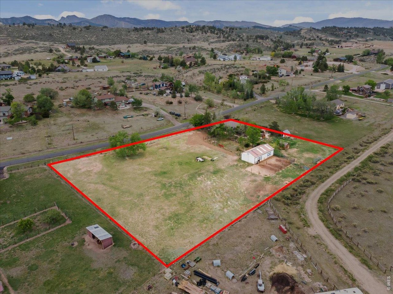 Approximate Property Lines showing the 2.04 Acres
