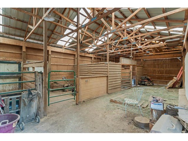 Property Photo 27 4 Stall Barn - 2 Stalls pictured with hay storage