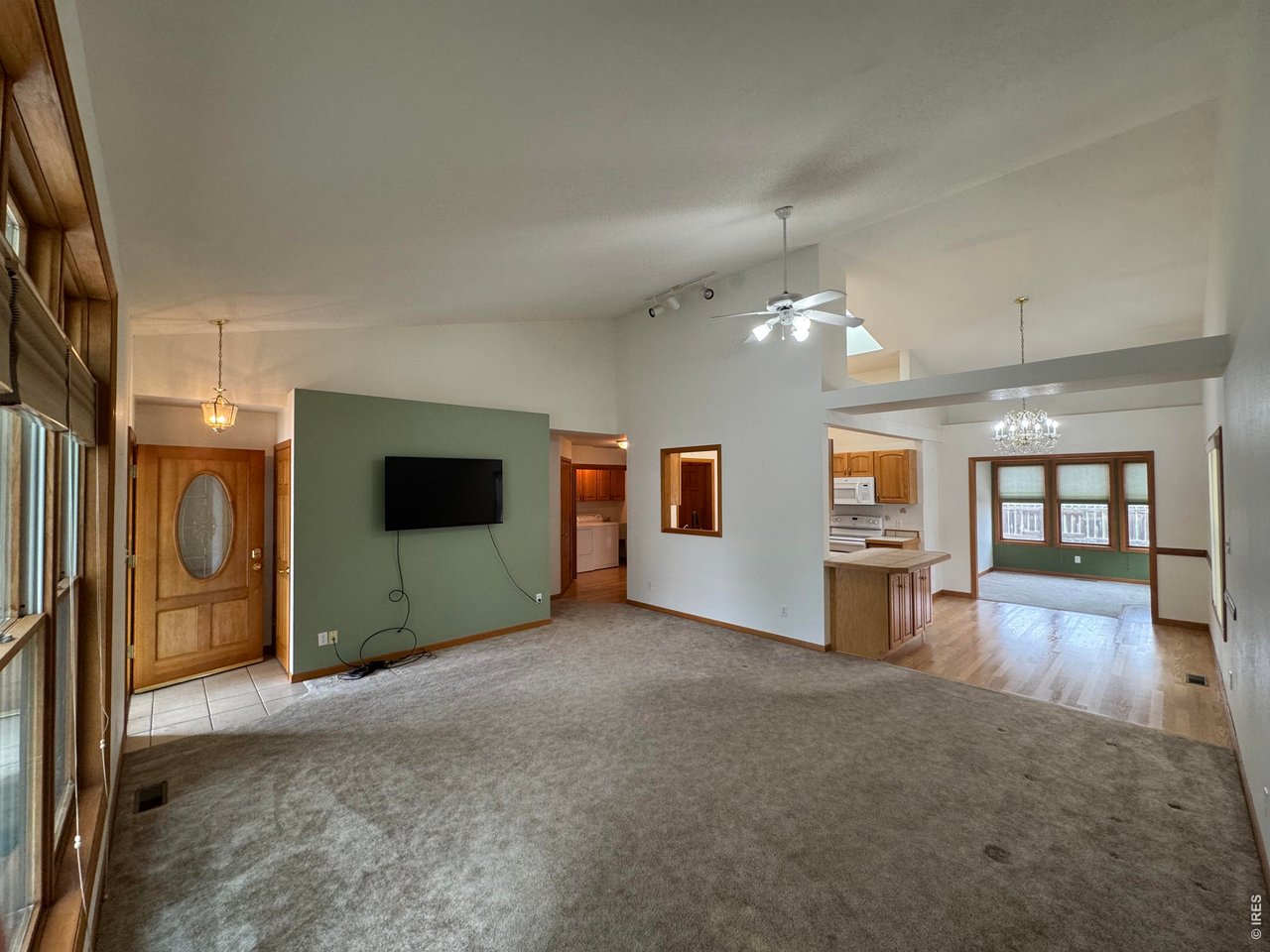 view into dining room and Sun Room