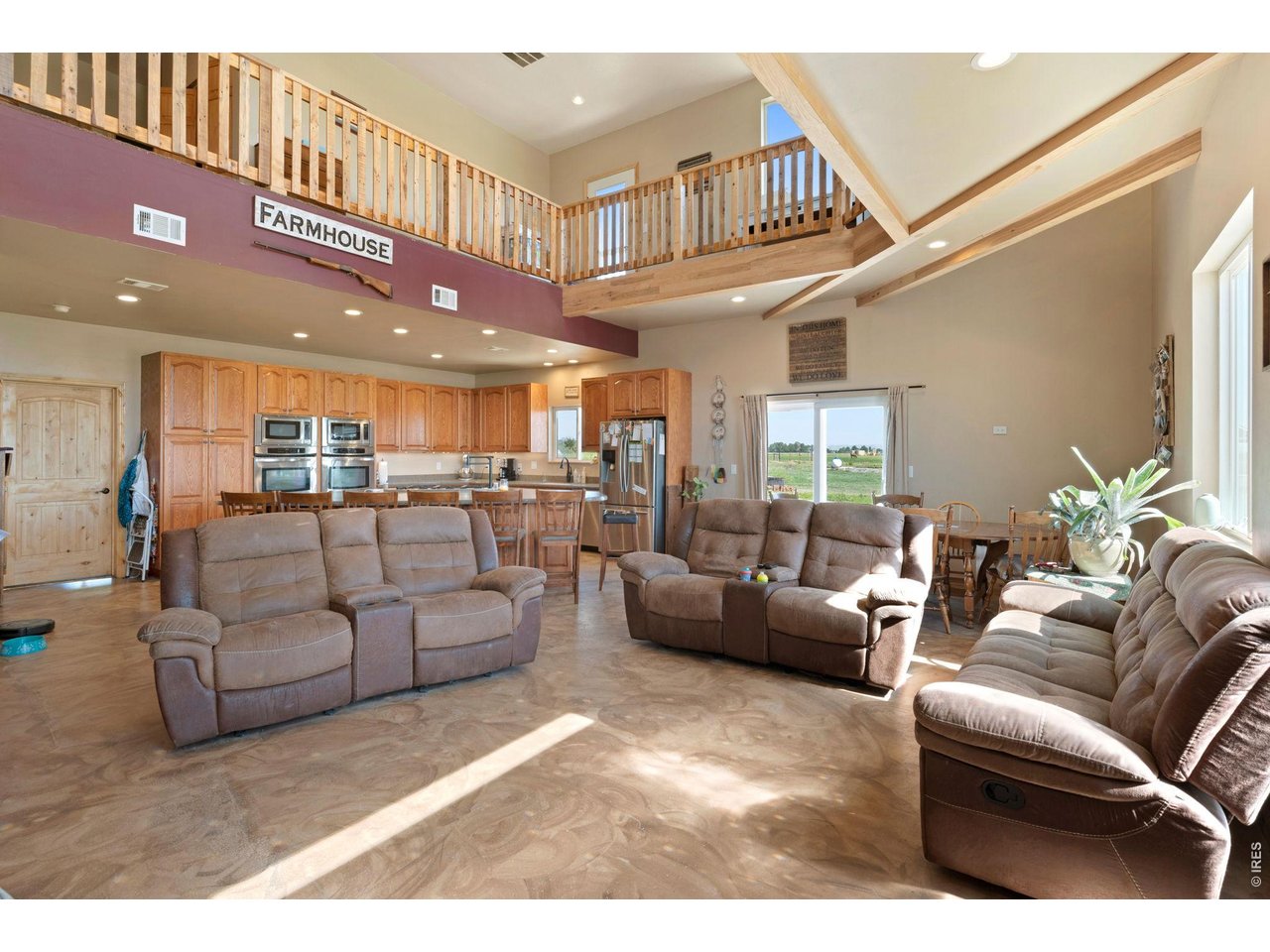 Polished concrete floors make for easy maintenance!