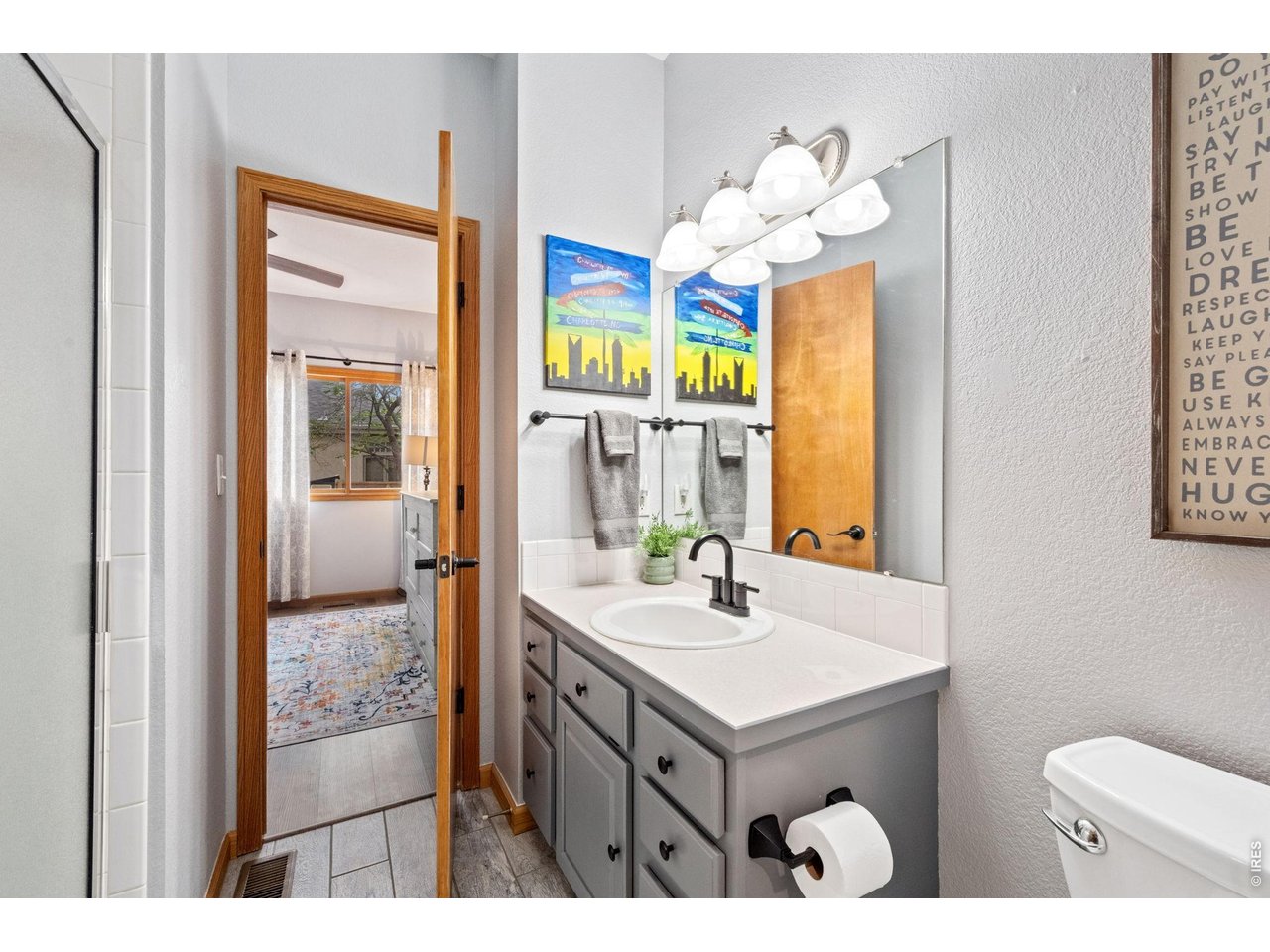 3/4 Bath on main level. Main floor ensuite bedroom/bathroom!