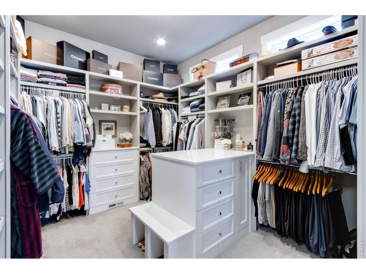 Primary closet