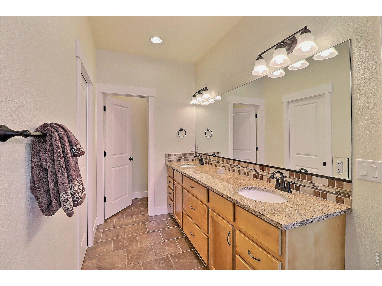 Primary Bathroom with Dual Sink Vanity