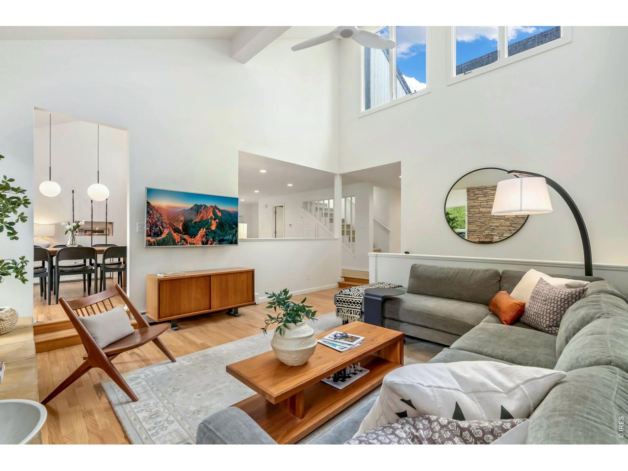 Enjoy two separate living spaces - living room on the main floor, and a family room in the basement. 