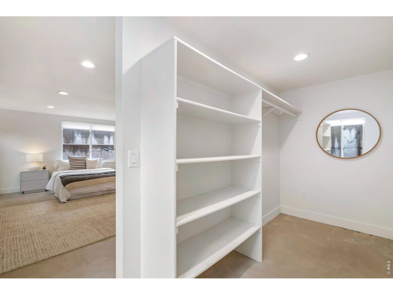 Another walk-in closet with built-in organization. No storage issues here! 