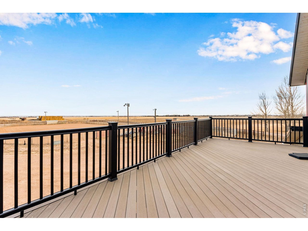 Observation platform off loft above barn