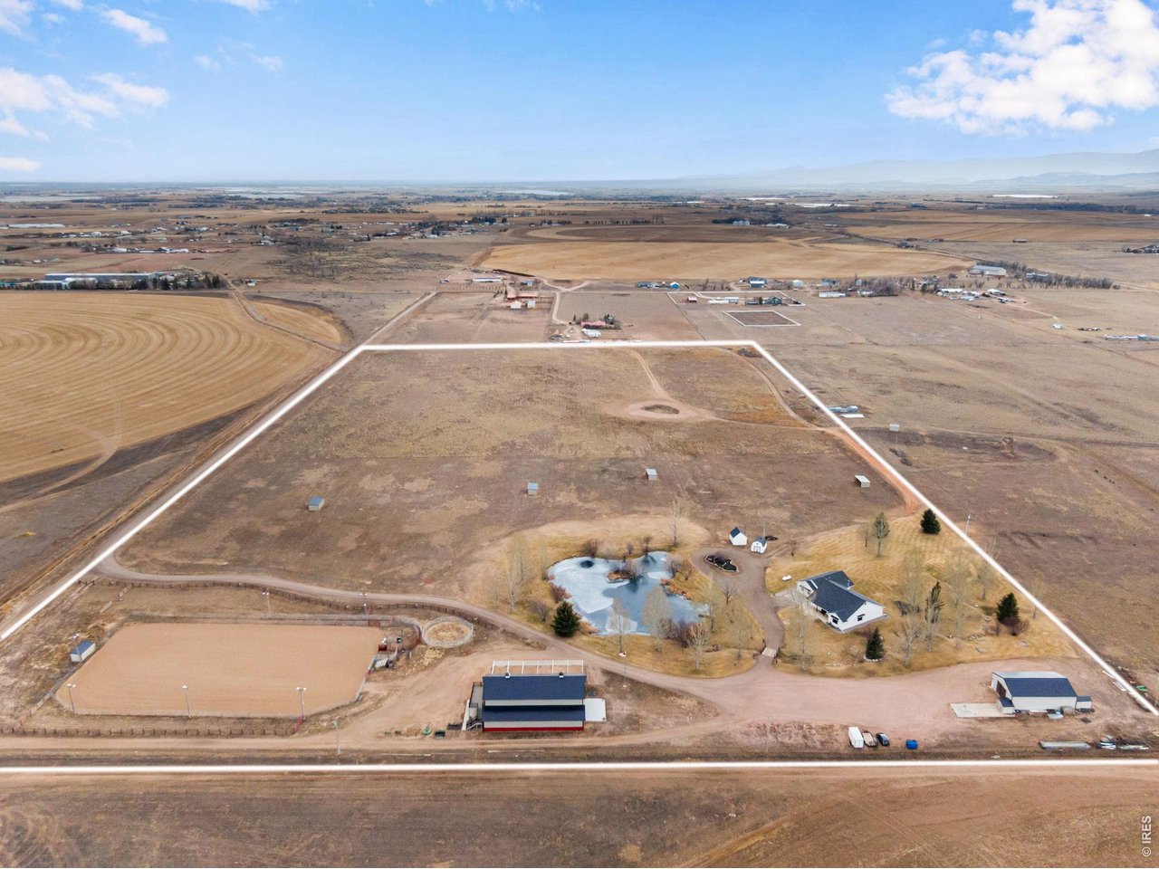 This property has it all. 4 pastures, 5 loafing sheds, riding arena, barn, shop, pond, 8 water hydrants, and a quality home.