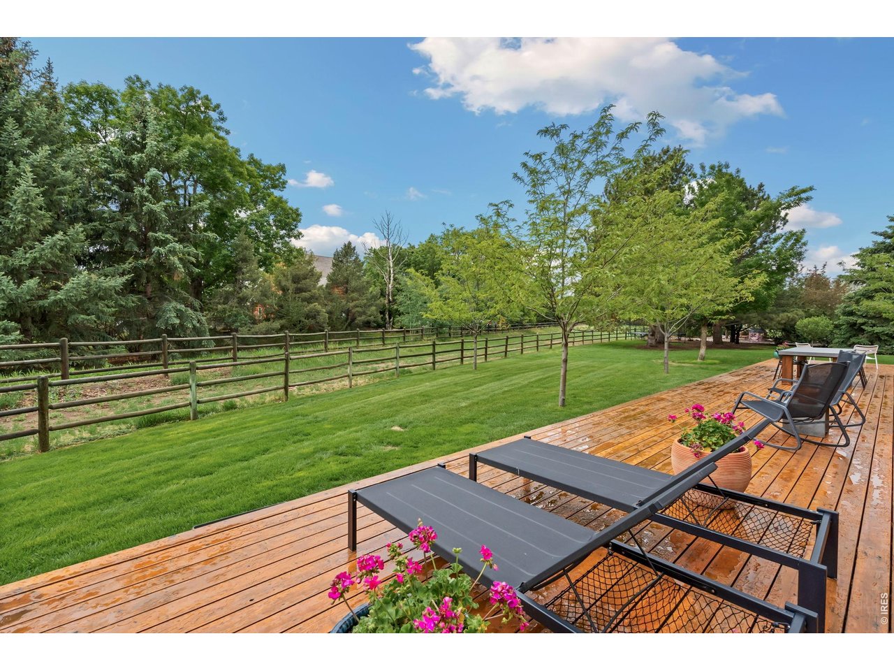 Enjoy peaceful tranquility right outside the master bedroom. 