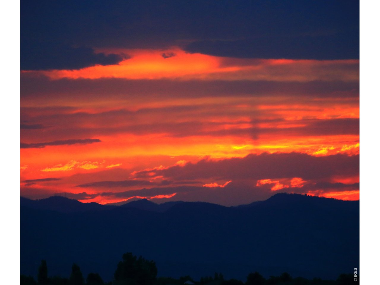 Sunset taken from the rear deck