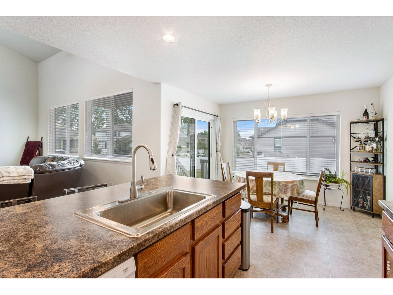 Kitchen and dining area