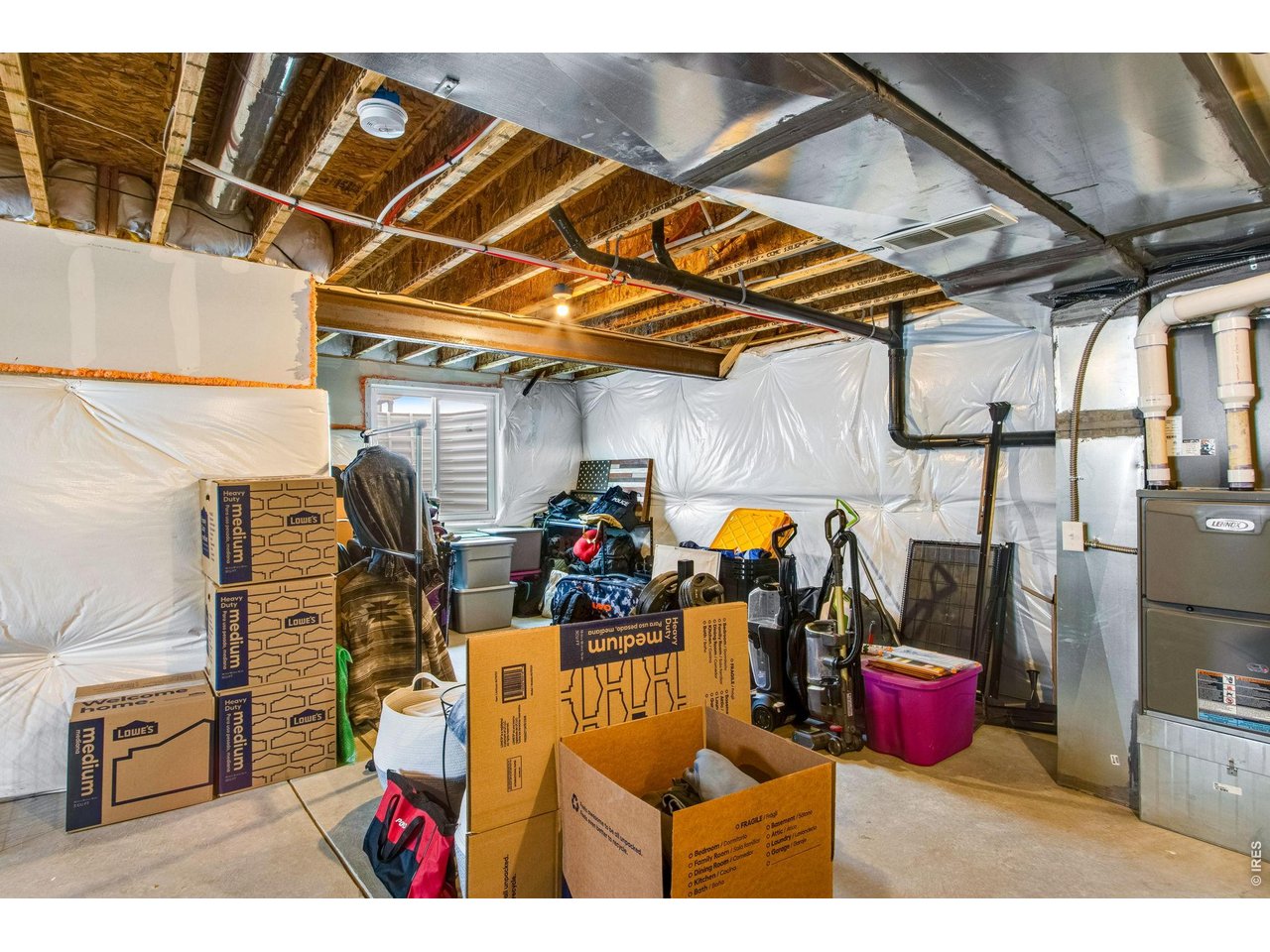 Plumbed in unfinished basement - room to grow!