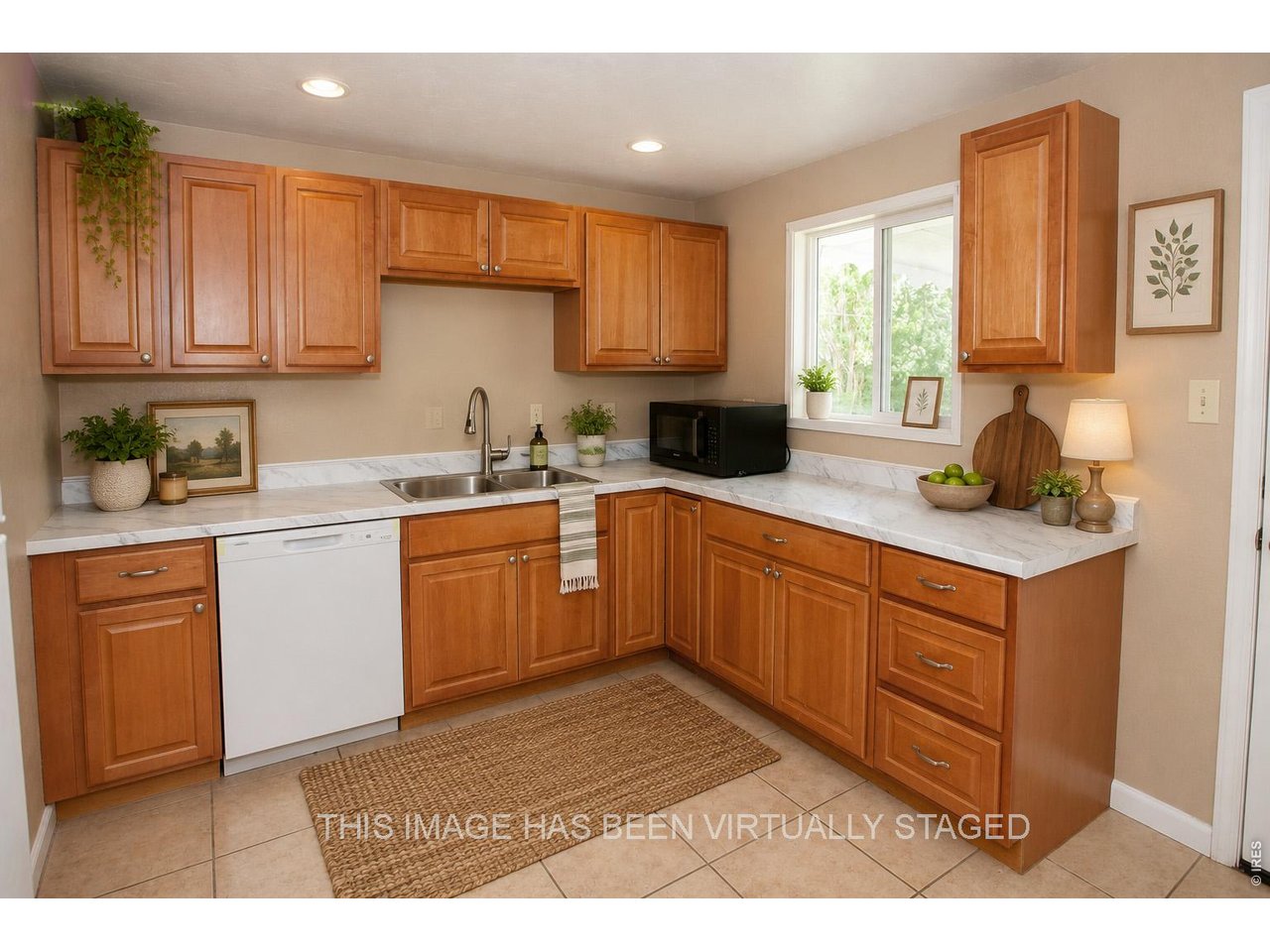 Kitchen-virtually staged