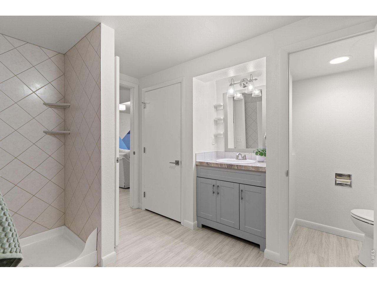 The mother-in-law bathroom in basement