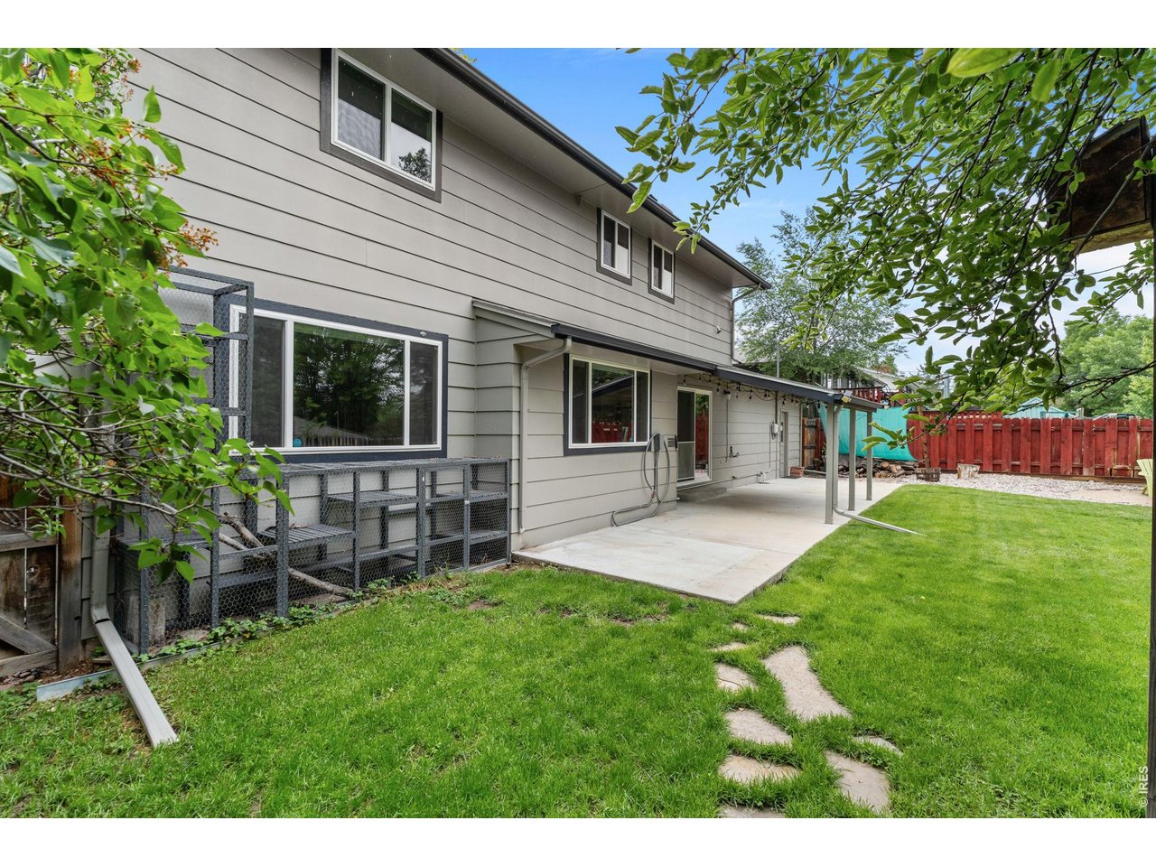 Large fenced-in backyard