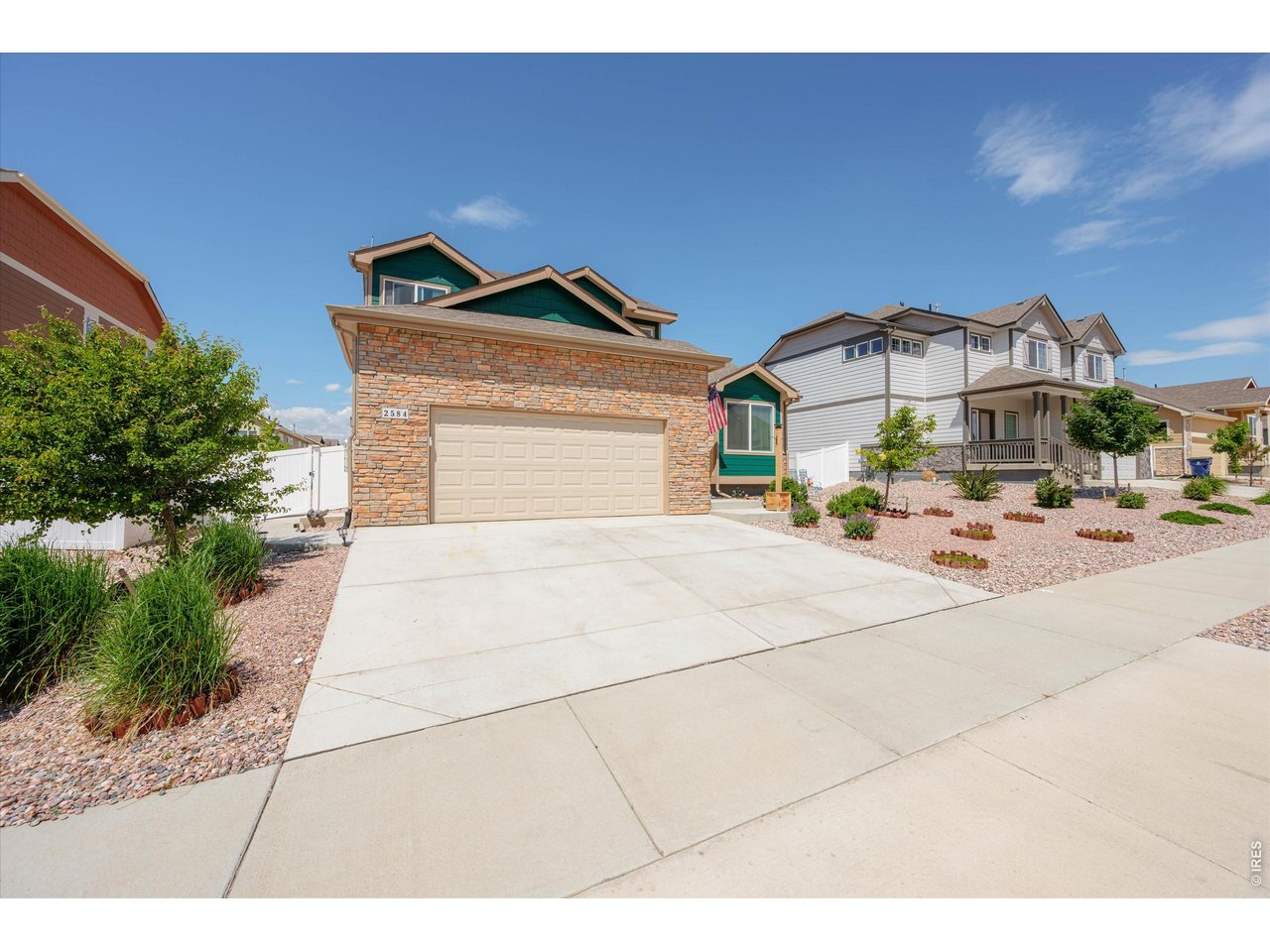 Large 2 Car Garage, Front is Zero Scaped for Low Maintenance Landscape Year Round- Grass in Back!