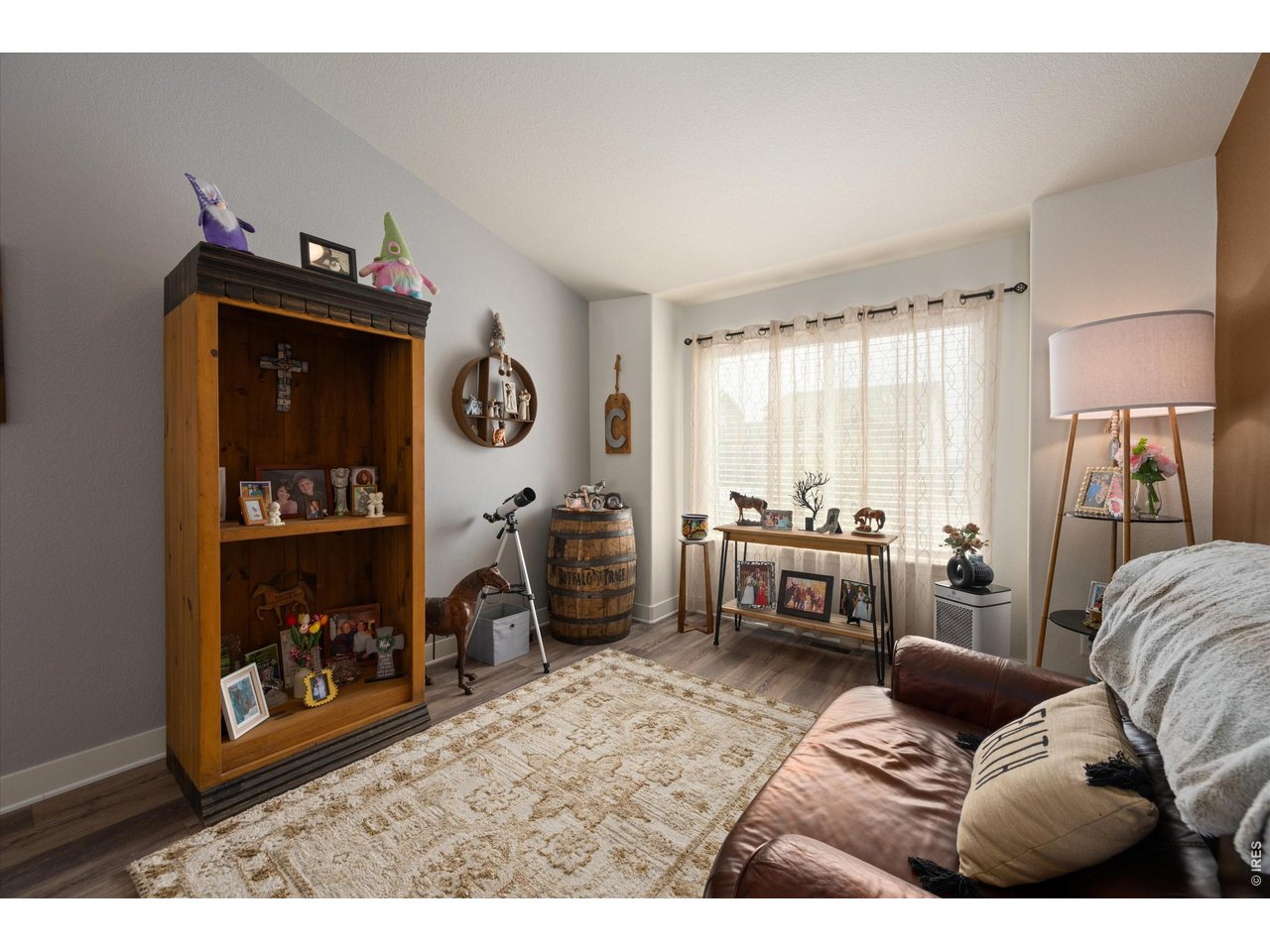 Living Room Space with Painted Accent Wall