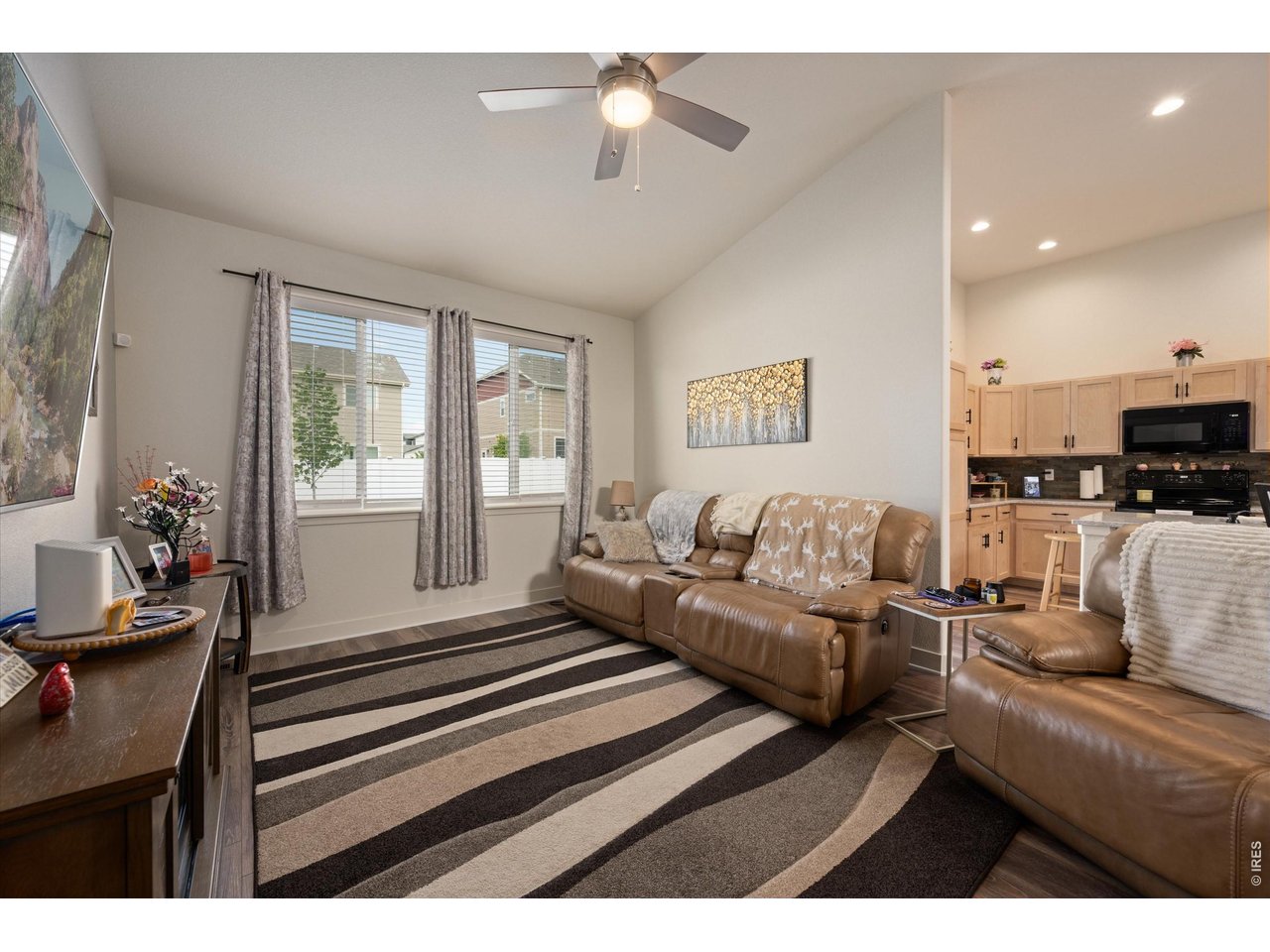 Family Room off of Kitchen, Large Window to the Back!